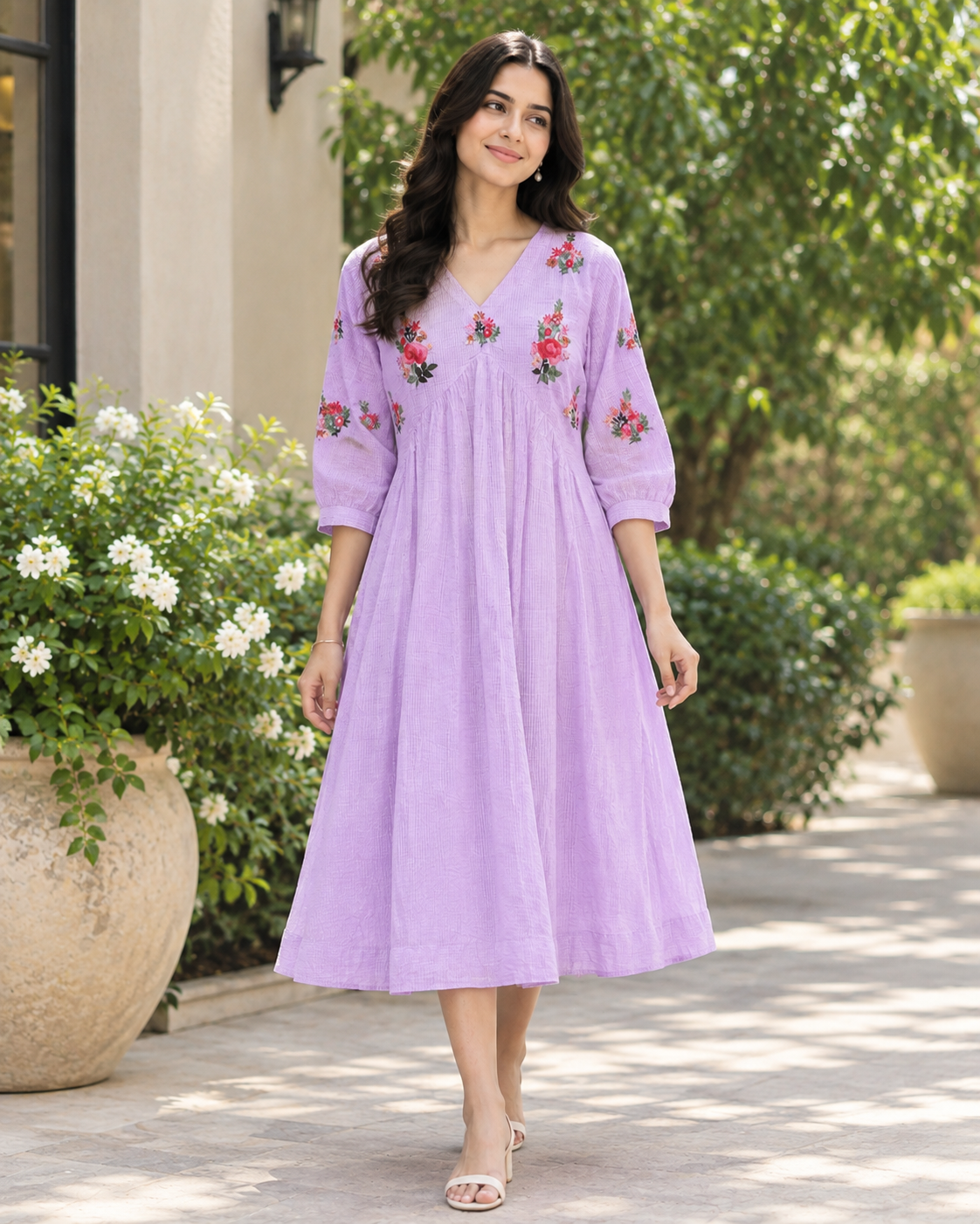 Lilac Garden Dress