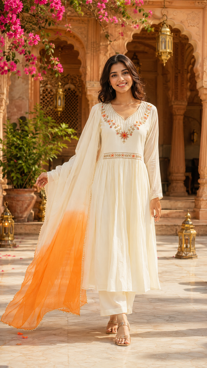 Sukoon Ivory Kurta Set