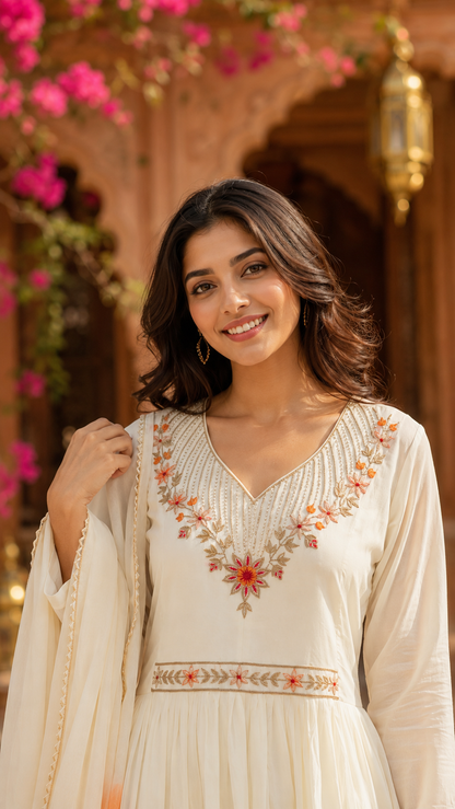 Sukoon Ivory Kurta Set