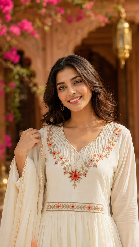 Sukoon Ivory Kurta Set