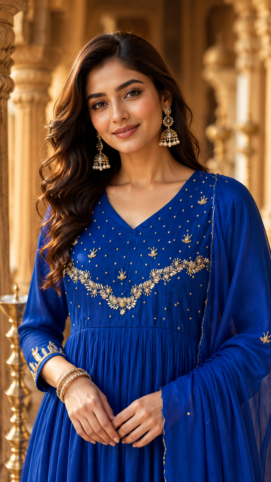 Sapphire Chinon A-line Kurta Set