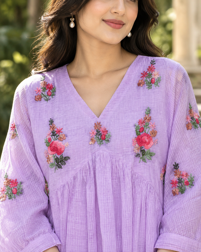 Lilac Garden Dress