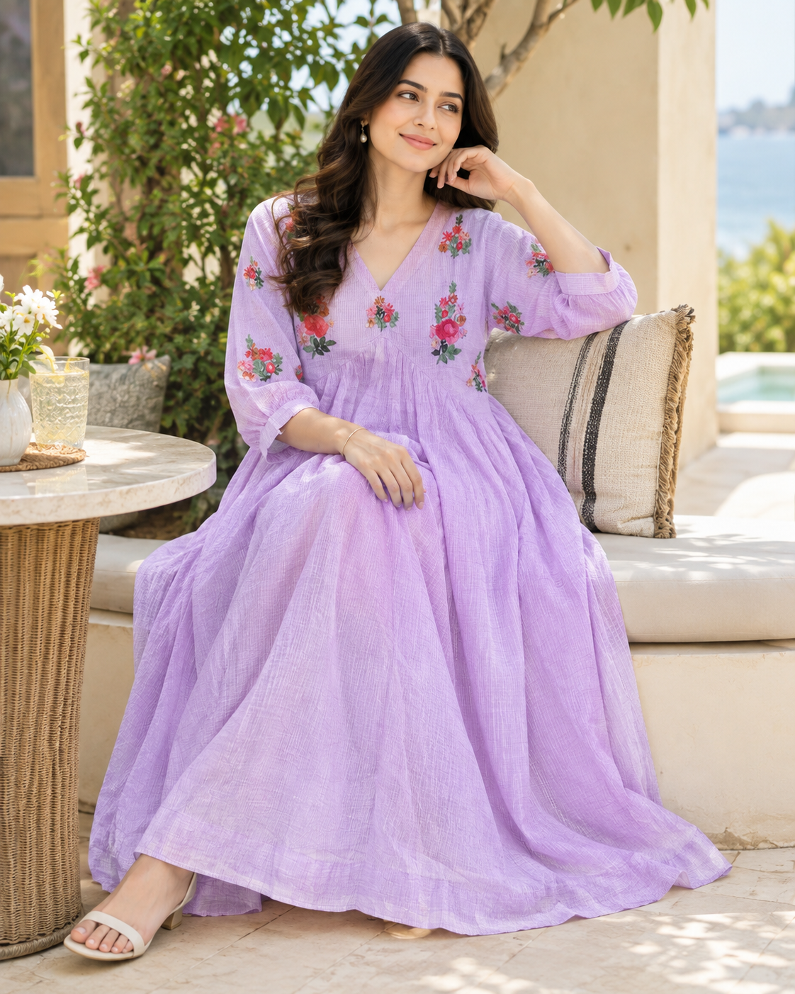 Lilac Garden Dress