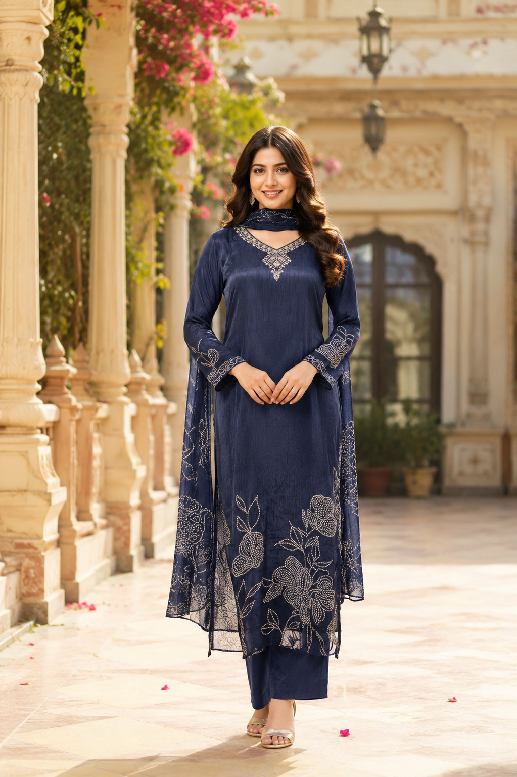 Neelara Crepe Kurta Set