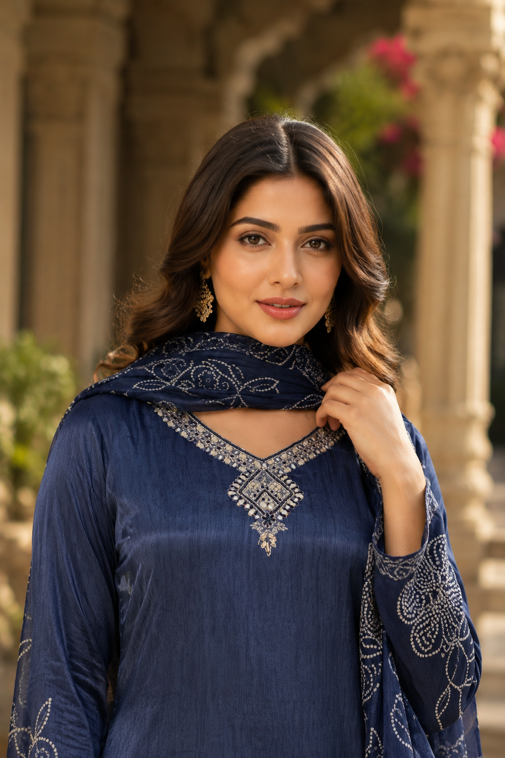 Neelara Crepe Kurta Set