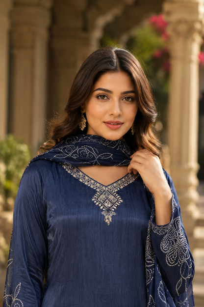 Neelara Crepe Kurta Set