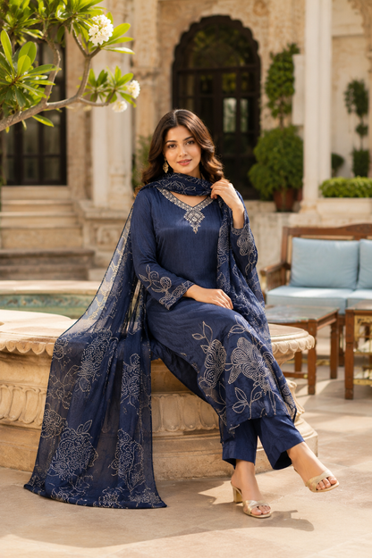 Neelara Crepe Kurta Set