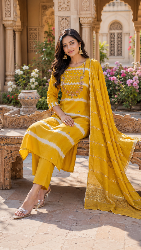 Sunehri Adaah Kurta Set