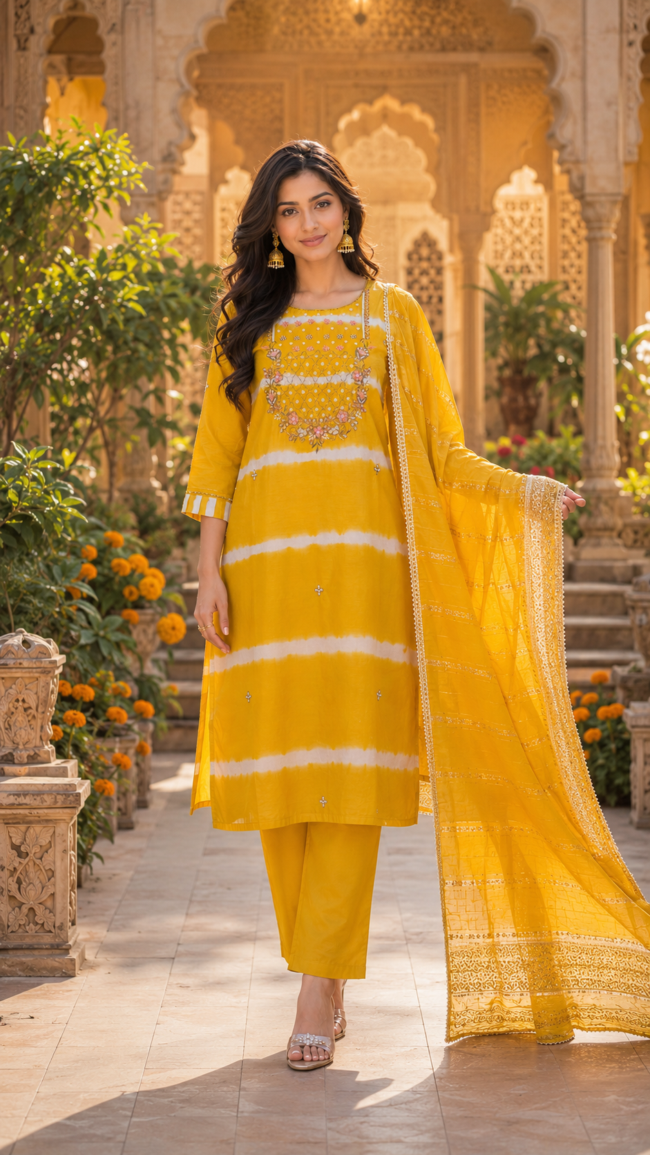 Sunehri Adaah Kurta Set
