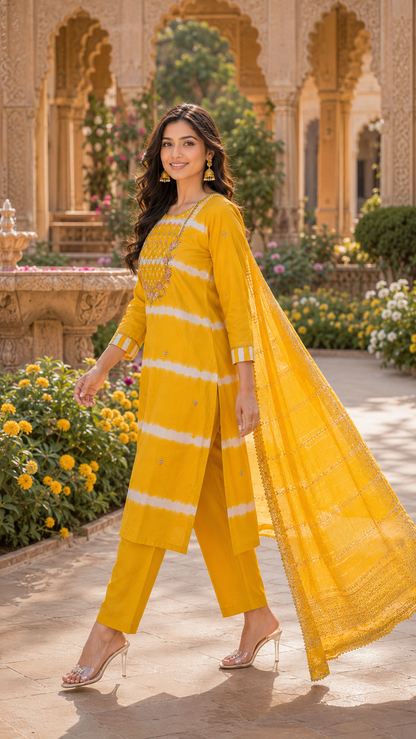 Sunehri Adaah Kurta Set