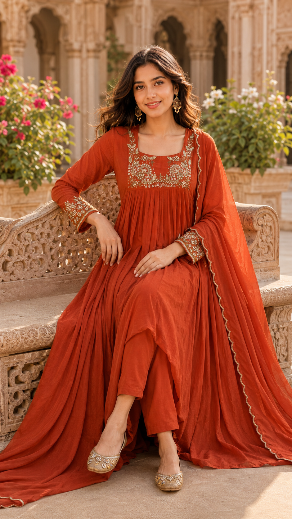 Aarohi Chinon Kurta Set