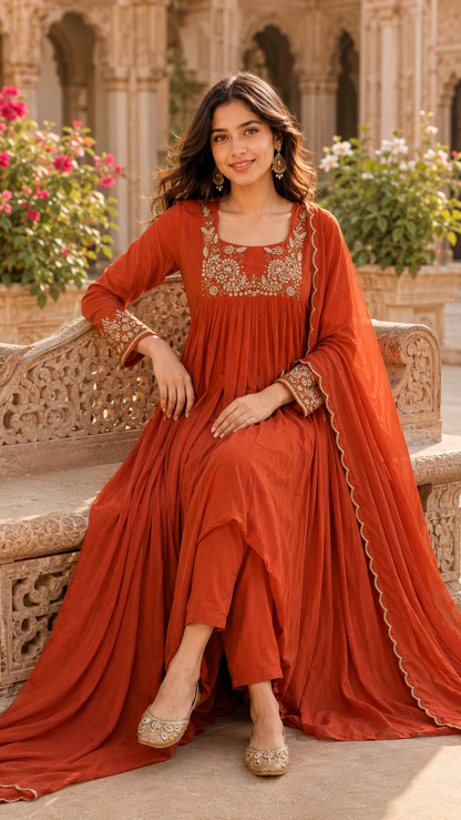 Aarohi Chinon Kurta Set