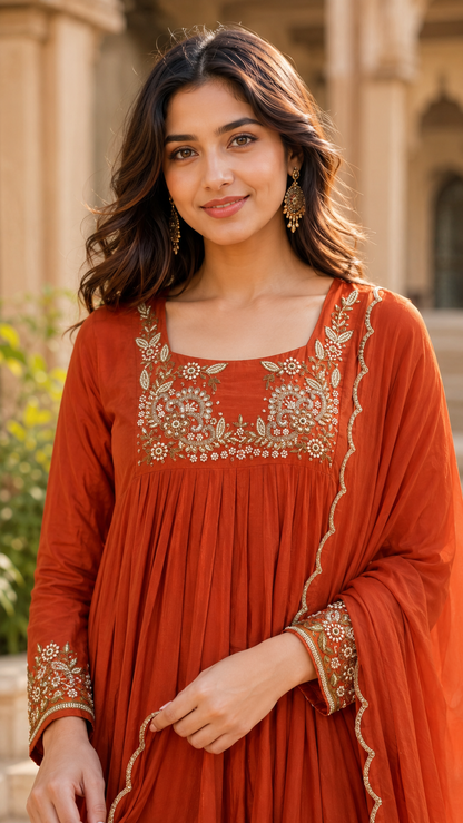 Aarohi Chinon Kurta Set