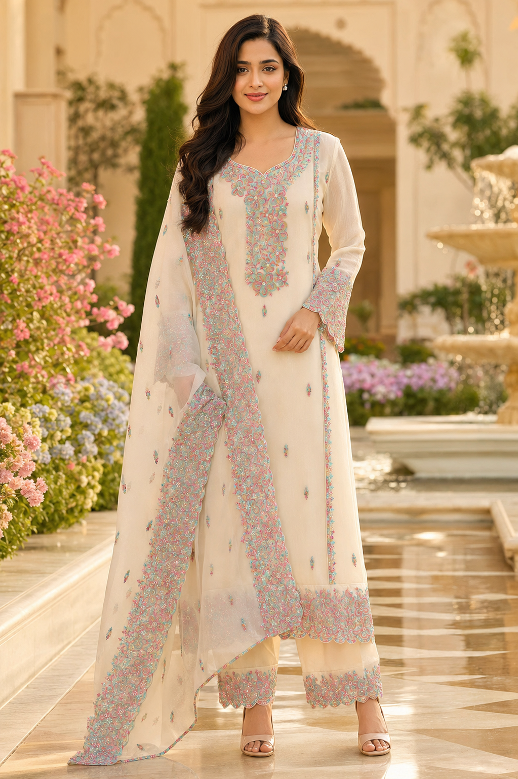 Saanjh Pastel Kurta Set