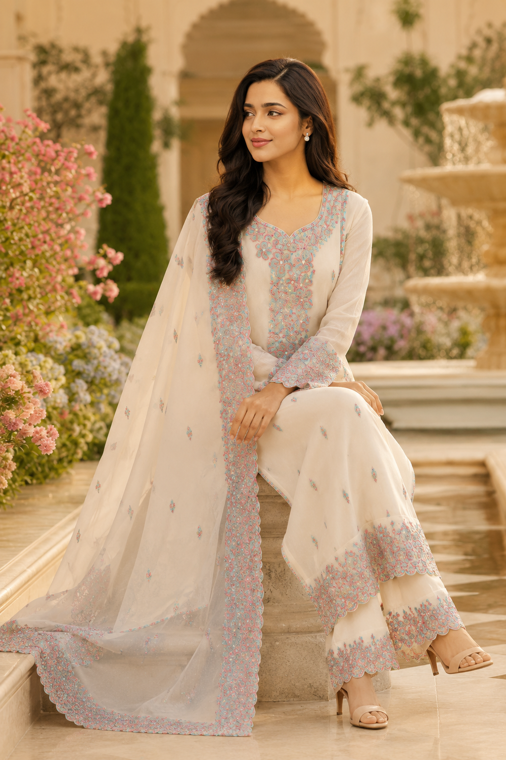 Saanjh Pastel Kurta Set
