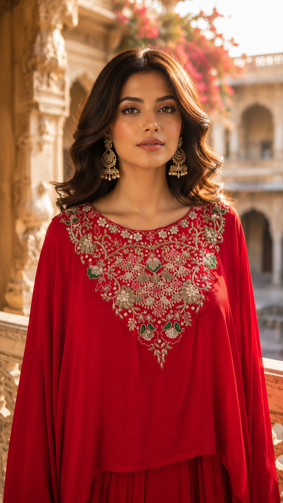 Esha Premium Kaftan Skirt set