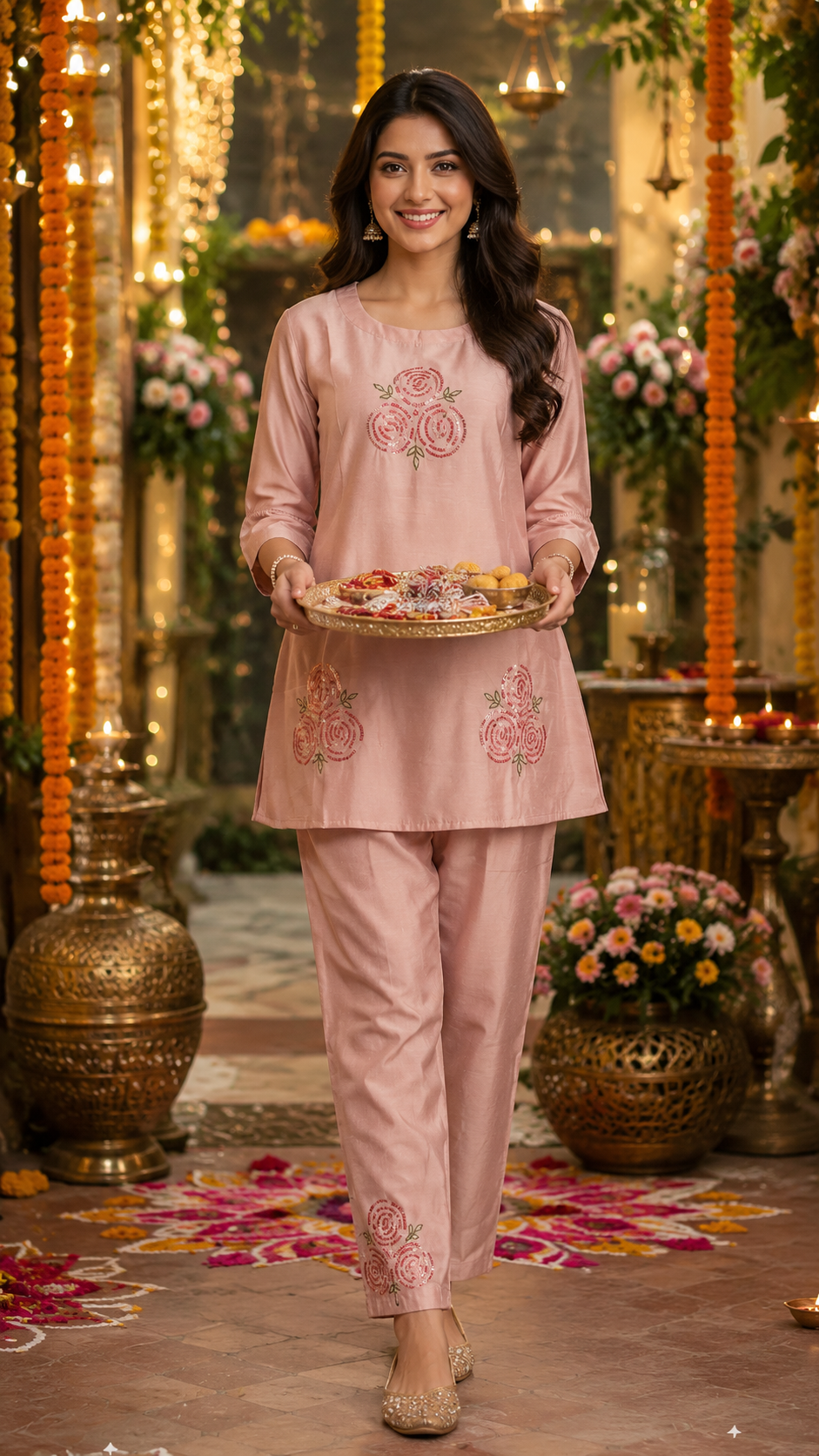 Sequin Silk Aura co-ord set