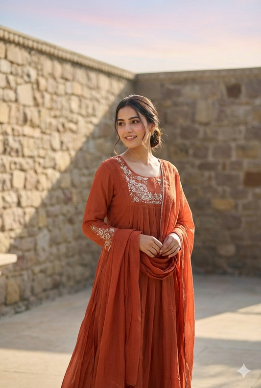 Aarohi Chinon Kurta Set