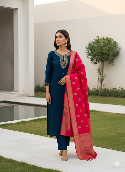 Midnight Banarasi Bloom Set