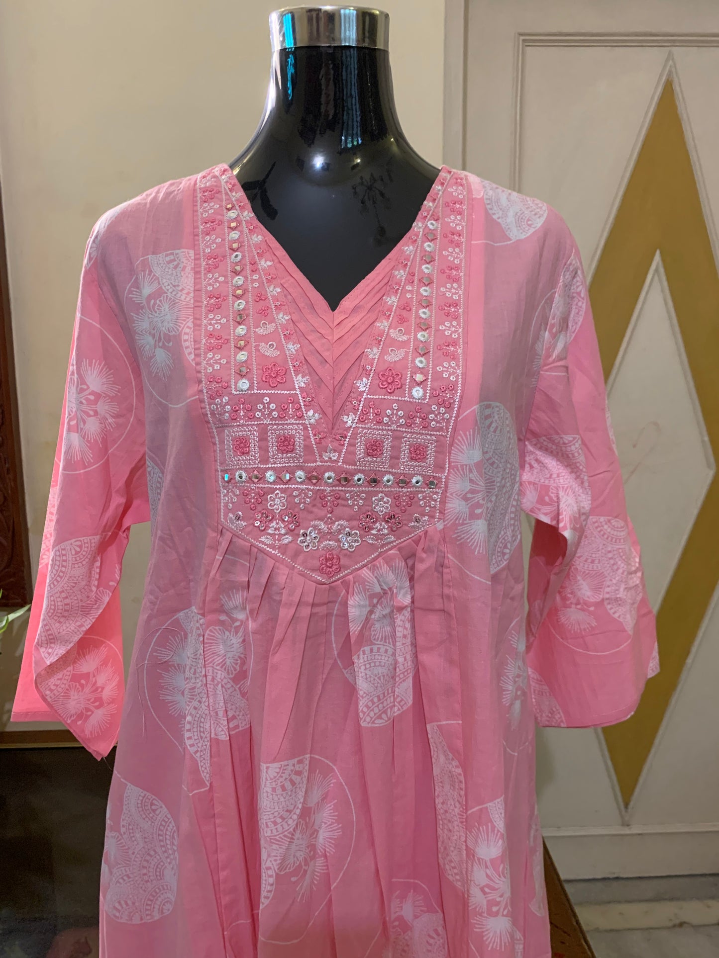 Rosy Charm A-Line Kurta Set
