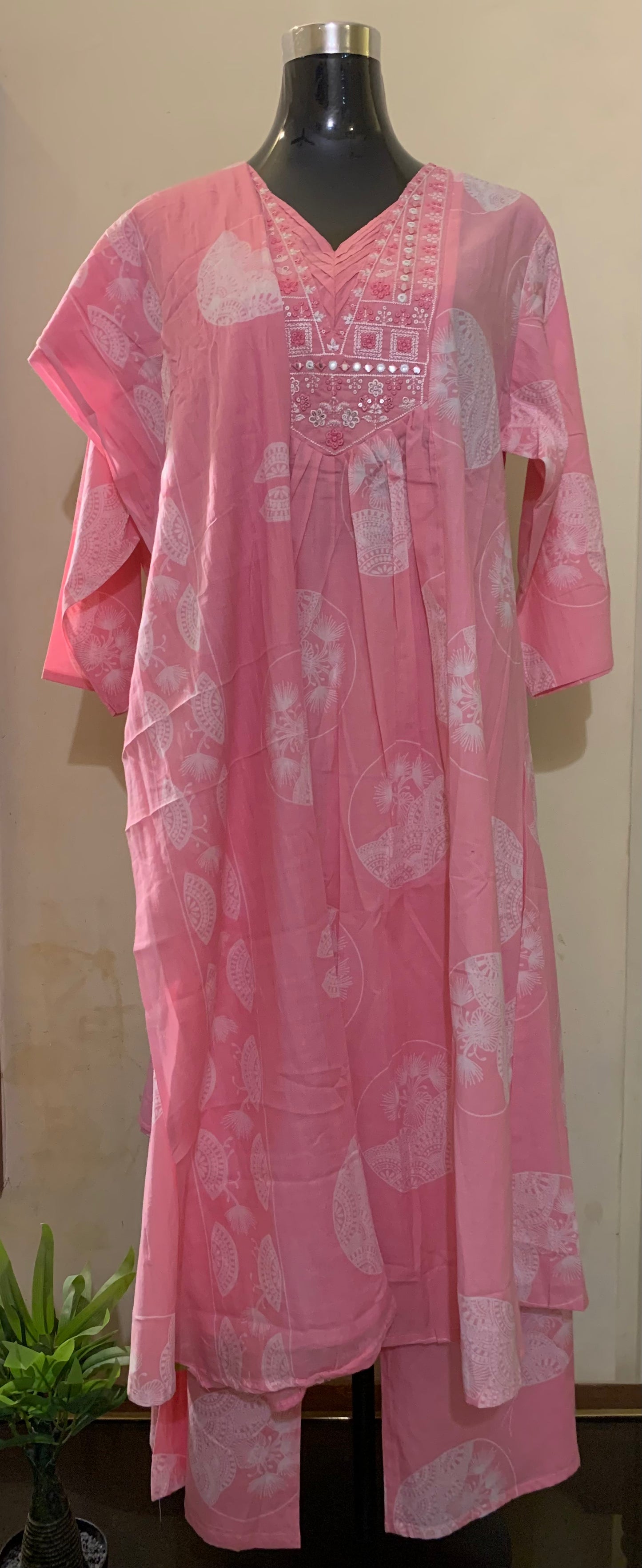 Rosy Charm A-Line Kurta Set