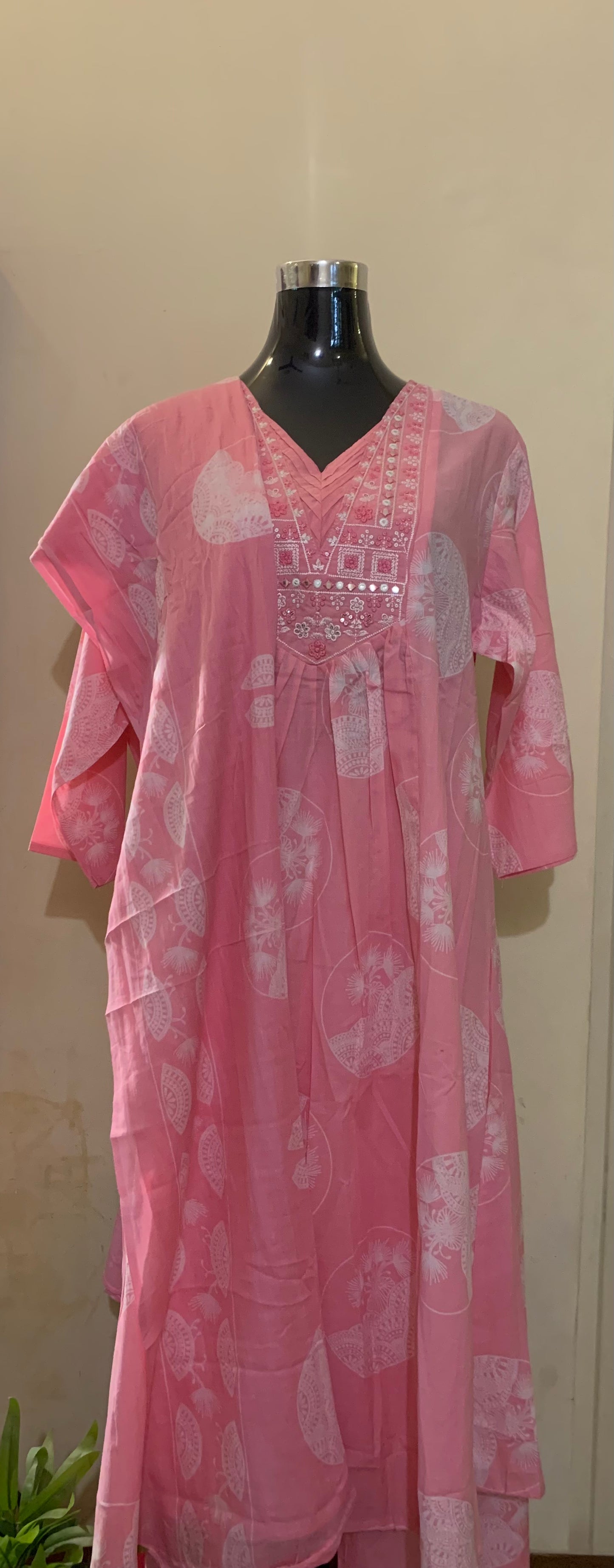 Rosy Charm A-Line Kurta Set
