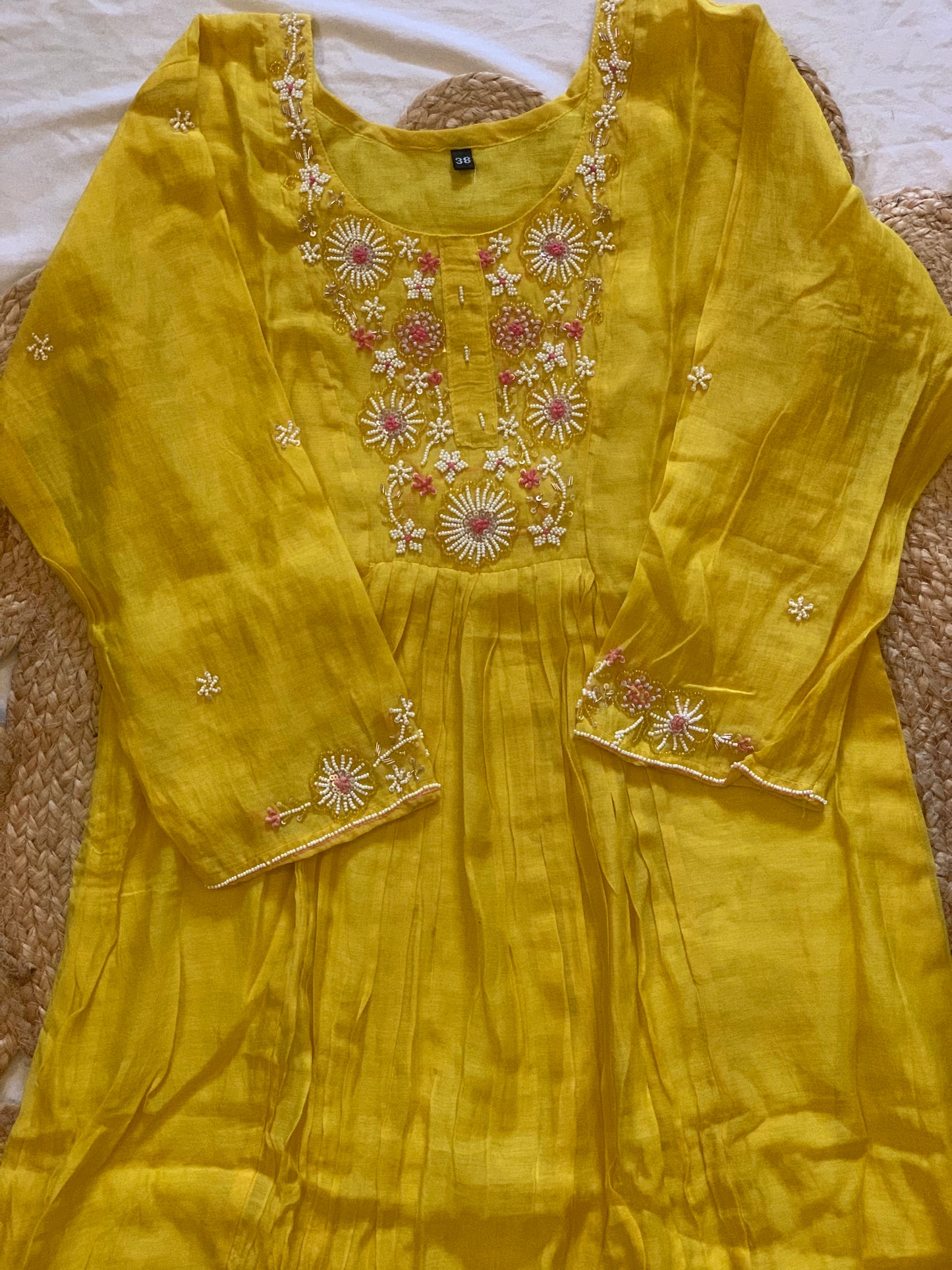 Sunblush Mul Chanderi Set