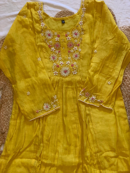 Sunblush Mul Chanderi Set