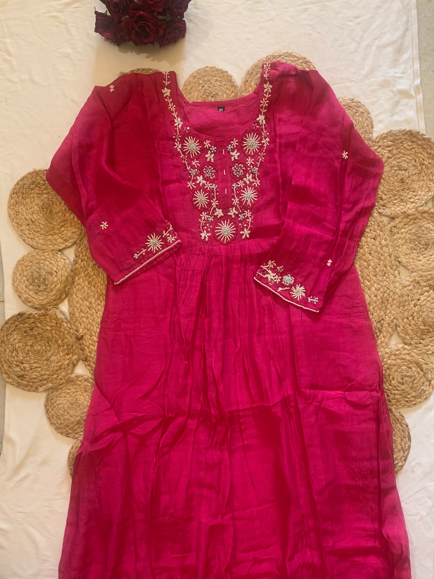 Sunblush Mul Chanderi Set