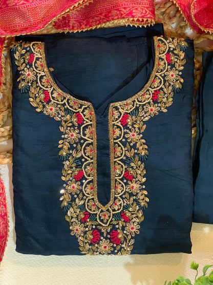 Midnight Banarasi Bloom Set