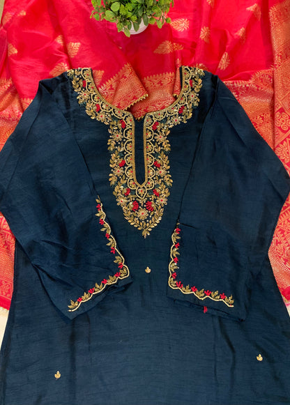 Midnight Banarasi Bloom Set