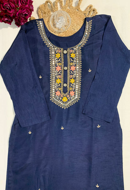 Neelika Noor Dola Silk Kurta Set