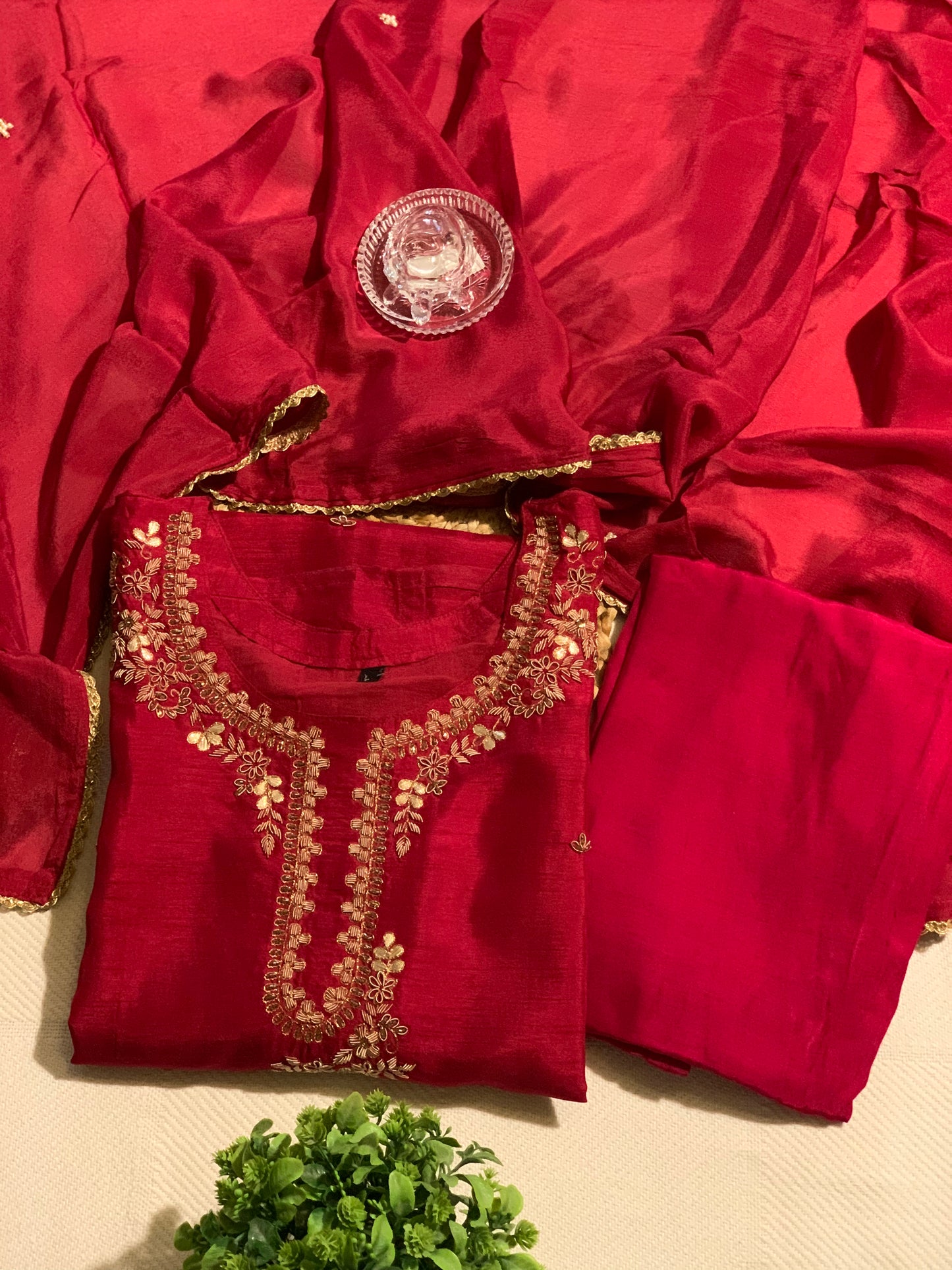 Rudrani Grace Dola Silk set