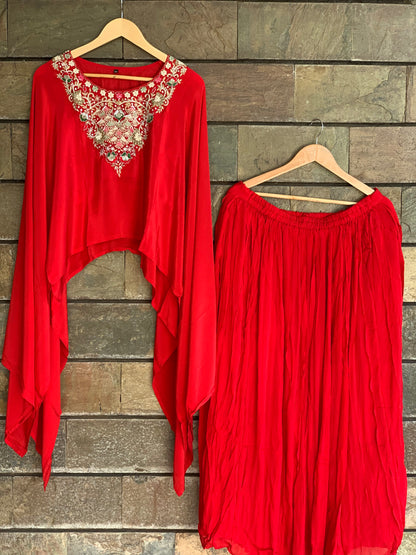 Esha Premium Kaftan Skirt set