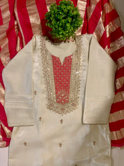 Ivory Rose Palazzo Set