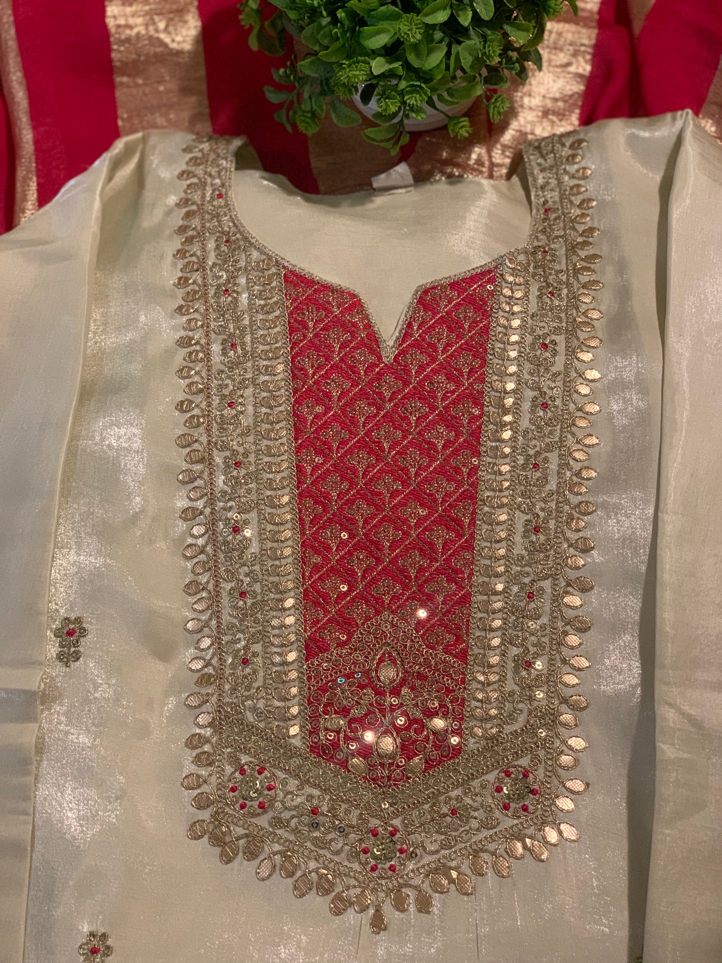 Ivory Rose Palazzo Set