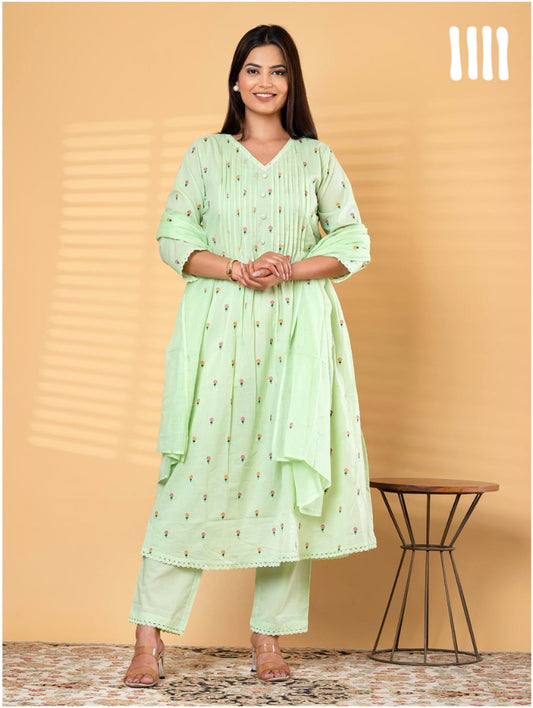 Mint Whisper Mul Cotton Set