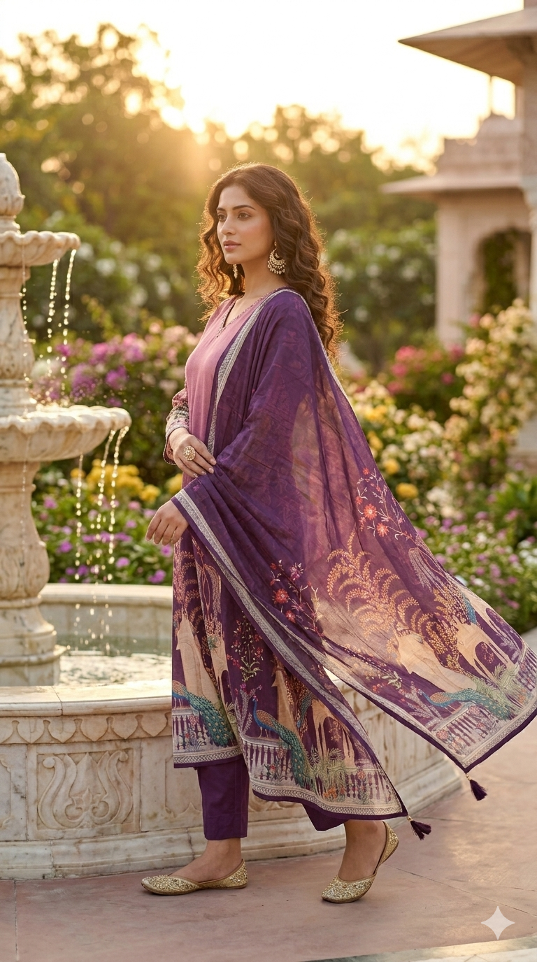 Nazakat Muslin Kurta Set