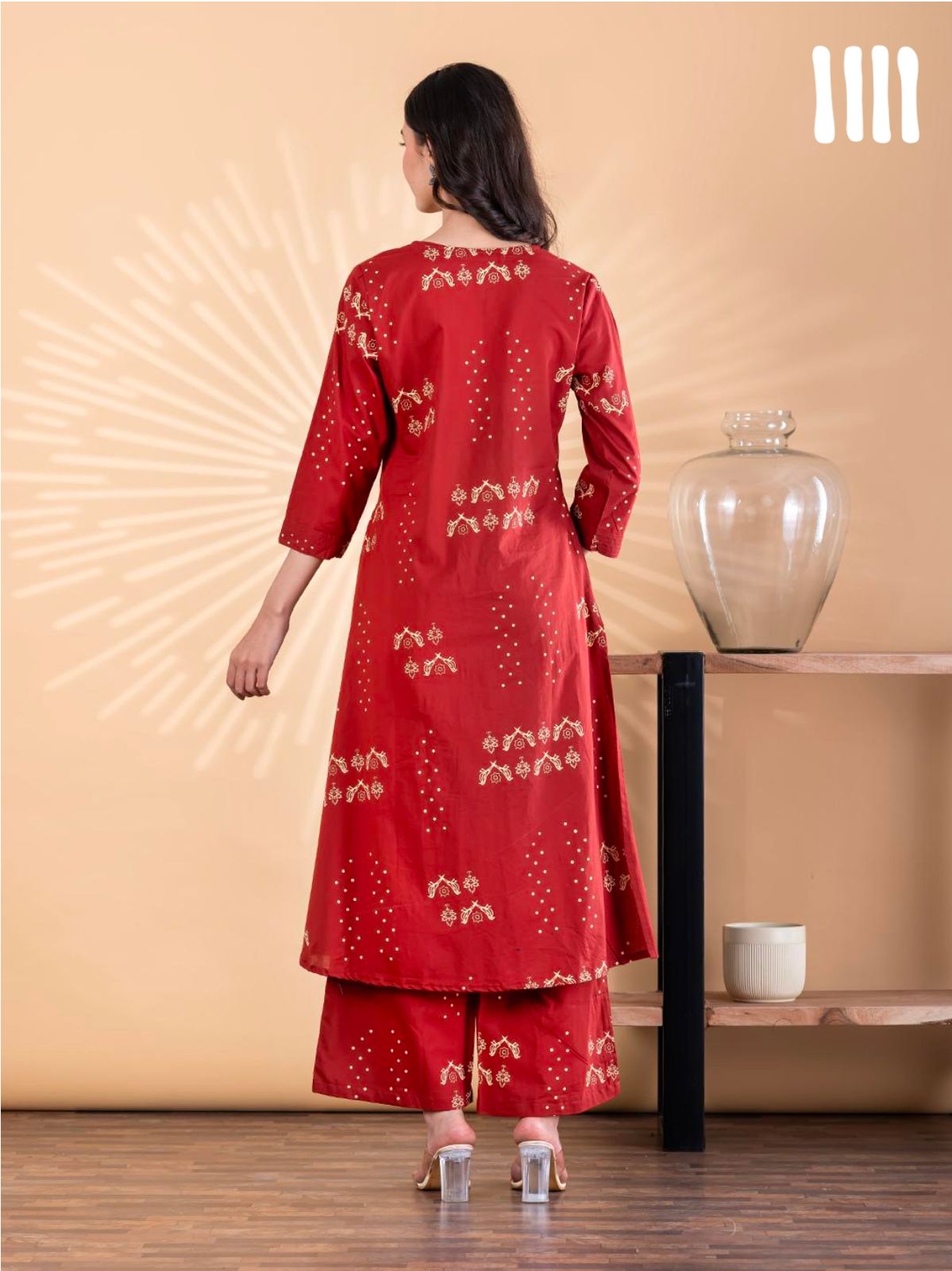 Ruby Glow Kurta Set