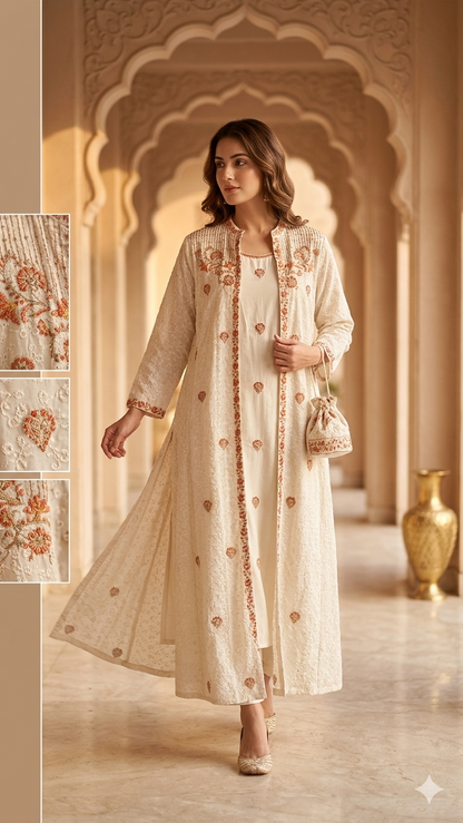 Ivory Élan Jacket Set