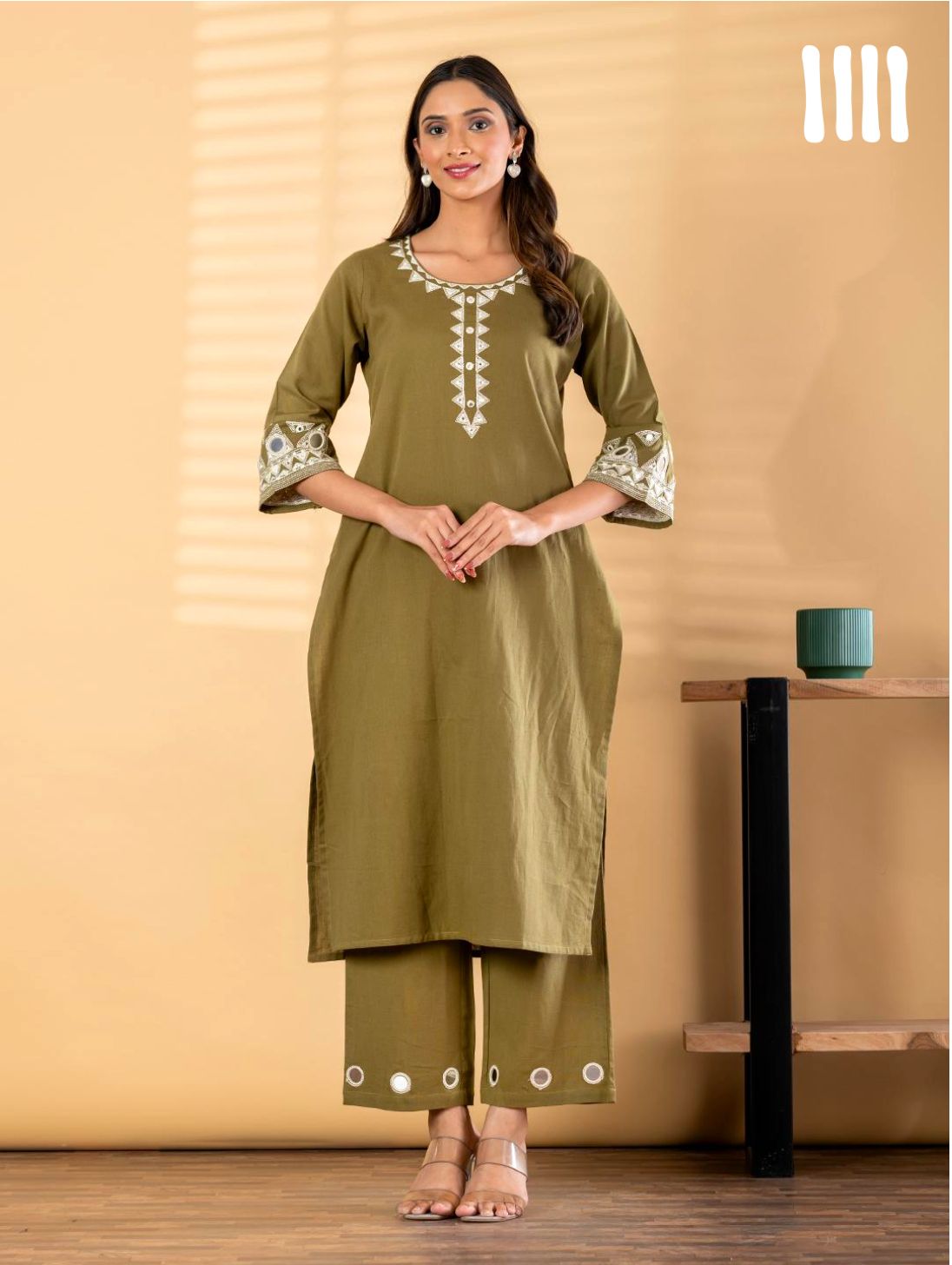 Olive Grace Kurta Set